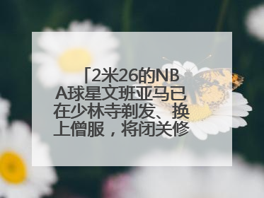 2米26的NBA球星文班亚马已在少林寺剃发、换上僧服，将闭关修行10天！少林寺回应：人在寺里